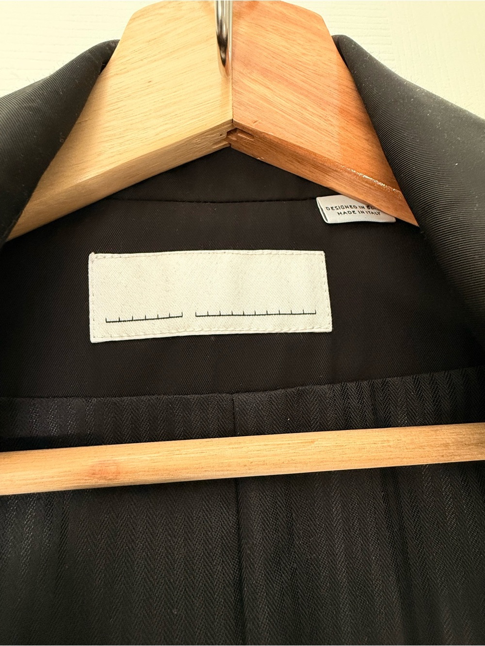 Men's Black Trench Coat with Zip-Sleeve Detail - Picture 5 of 8